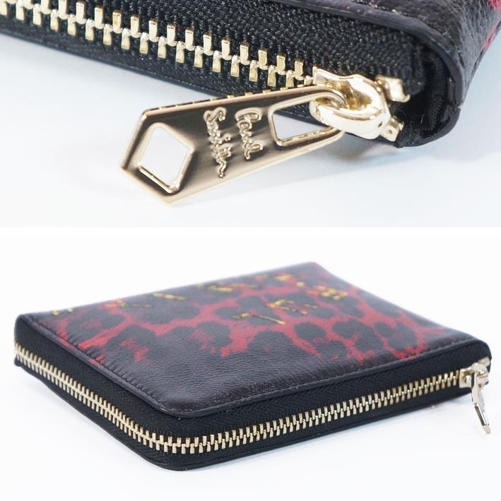 ポールスミス Paul Smith 山羊革／羊革 スティルライフレオパード L字 