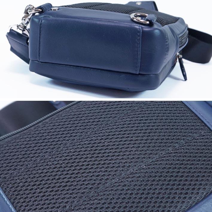 イズイット IS/IT 牛革 レザー ボディバッグ シュルビ ダークブルー 定価23,100円 ワンショルダーバッグ 本革 撥水 軽量 コンパクト | IS/IT | 05