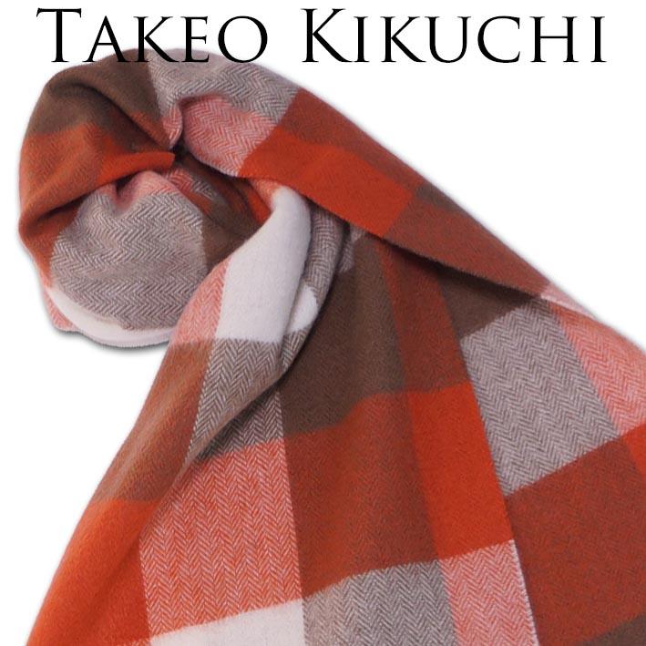 TAKEO KIKUCHI（タケオキクチ） ブロックチェック カシミヤ100