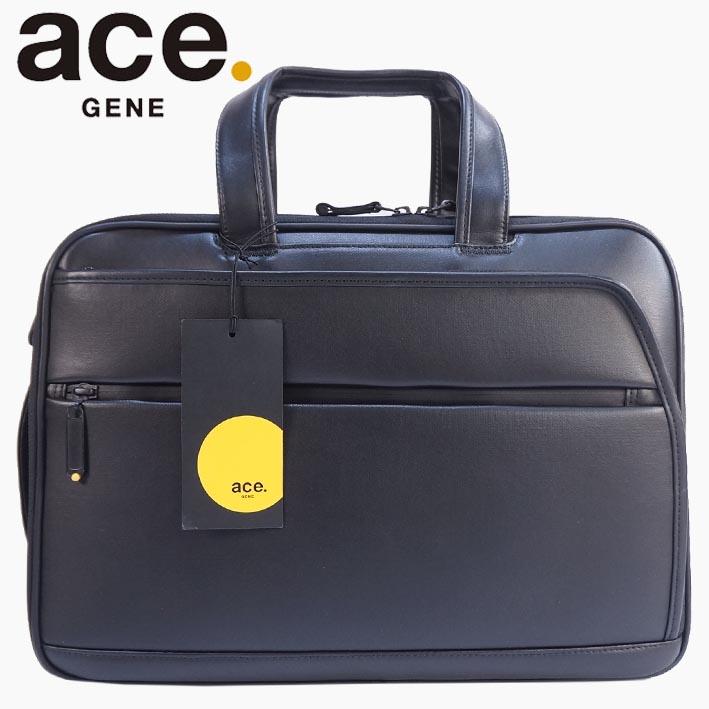 ace.GENEエースジーン2WAYビジネスバッグ黒ブリーフケースA4PC通勤 ace. GENE LABEL エースジーン ブリーフケース A4 メンズ ブラック