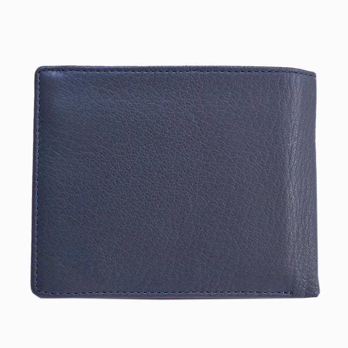 Aquascutum（アクアスキュータム） 鹿革 二つ折り財布 大容量 ブラッド