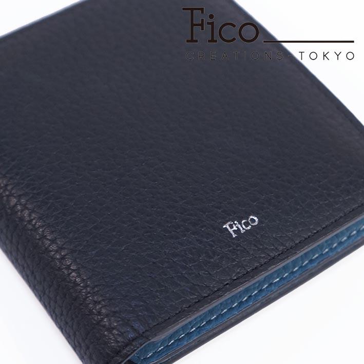 Fico（フィーコ） 牛革 マネークリップ 二つ折り財布 ファッチェ FACCE