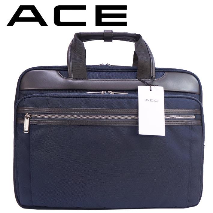 ace. GENE LABEL エース ACE 牛革／ナイロン ビジネスバッグ メンズ