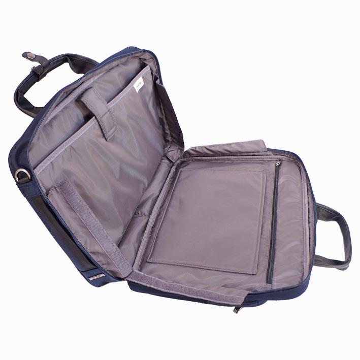 ace. GENE LABEL エース ACE 牛革／ナイロン ビジネスバッグ メンズ