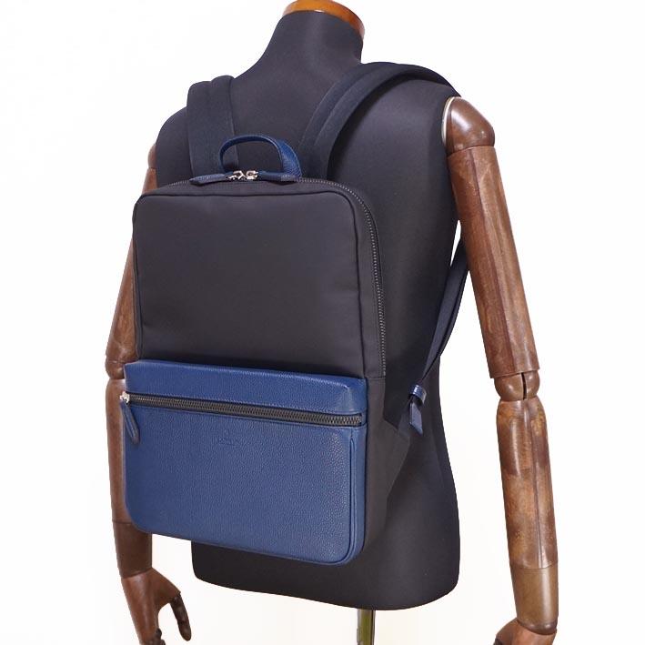 LANVIN COLLECTION ランバンコレクション 牛革使い リュック エクラ