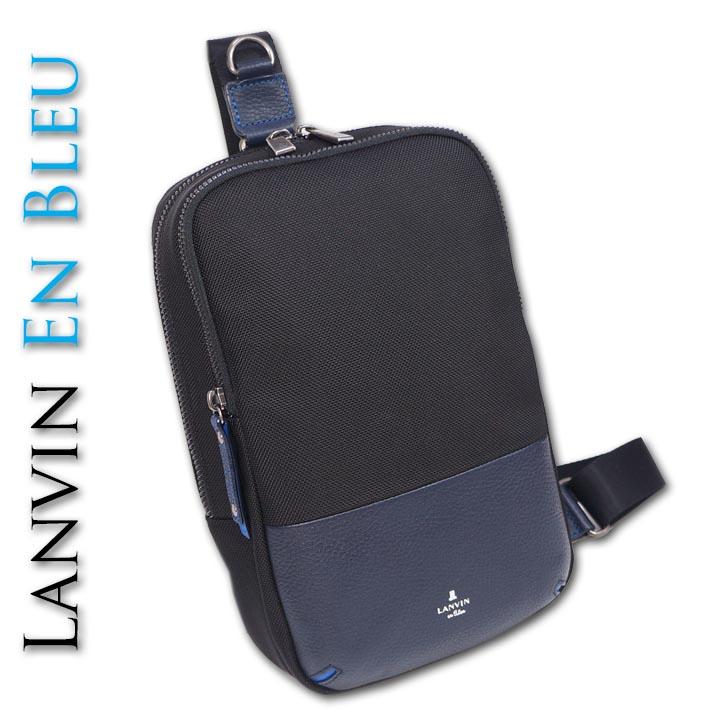 LANVIN en Bleu ランバンオンブルー ボディバッグ ホライゾン メンズ