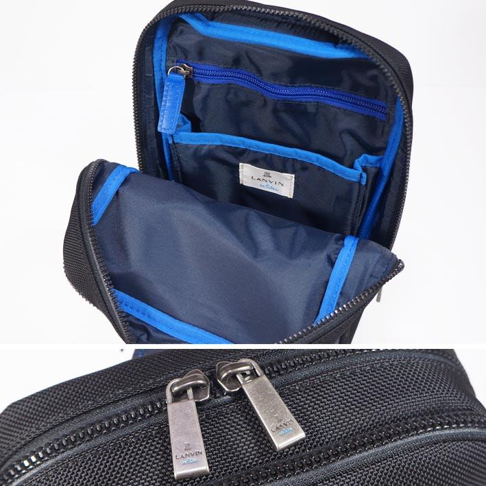 LANVIN en Bleu ランバンオンブルー ボディバッグ ホライゾン メンズ