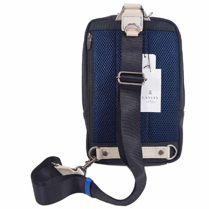 LANVIN en Bleu ランバンオンブルー ボディバッグ ホライゾン メンズ