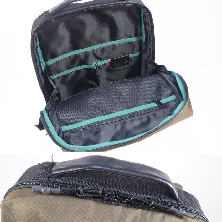 イズイット IS/IT ビジネスリュック リップス カーキ系 定価18,700円 軽量 ナイロン 防水 撥水 A4 通勤 シンプル ビジカジ | IS/IT | 02