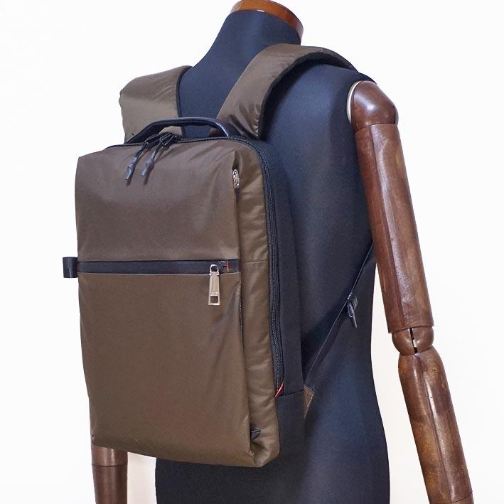 イズイット IS/IT ビジネスリュック リップス カーキ系 定価18,700円 軽量 ナイロン 防水 撥水 A4 通勤 シンプル ビジカジ | IS/IT | 09