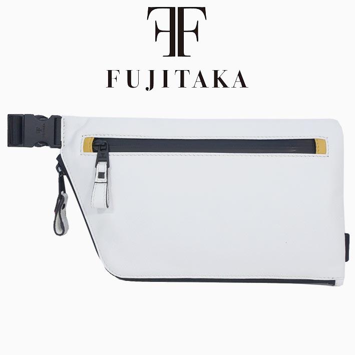 FUJITAKA フジタカ FT by FUJITAKA レザー ショルダーバッグ メンズ 