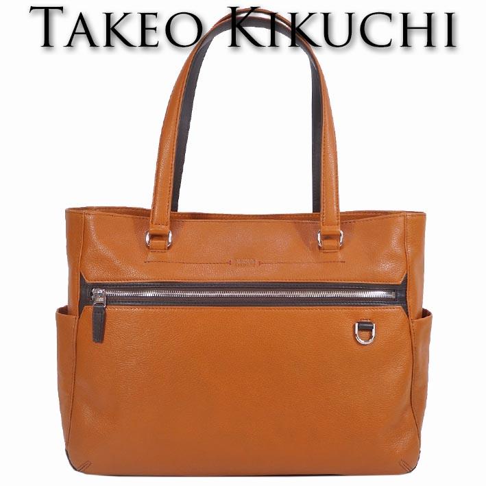 タケオキクチ　トートバッグ レザー　ビジネスバッグ キャメル TAKEO KIKUCHI（タケオキクチ） TAKEO KIKUCHI TK トートバッグ メンズ