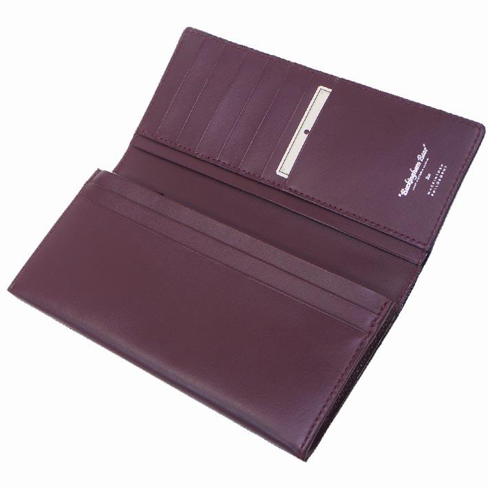 マッキントッシュフィロソフィー MACKINTOSH PHILOSOPHY 牛革 長財布 バッキンガムベア メンズ ブラック×パープル　黒 紫 定価16,500円 無料ラッピング可能 | MACKINTOSH PHILOSOPHY | 01