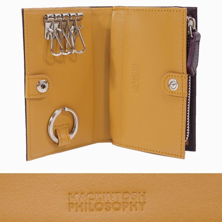 マッキントッシュフィロソフィー MACKINTOSH PHILOSOPHY 牛革 キーケース ロイヤル メンズ ワイン 日本製 定価18,700円 レザー 小銭入れ 無料ラッピング可能 | MACKINTOSH PHILOSOPHY | 01