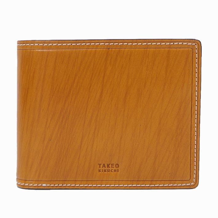 TAKEO KIKUCHI（タケオキクチ） 展示品 牛革 二つ折り財布 シーズン