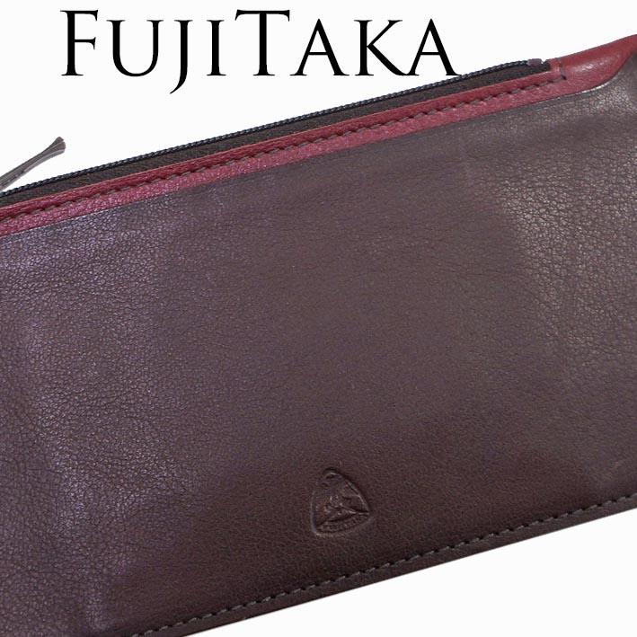 展示品 フジタカ FUJITAKA レザー 薄型 長財布 メンズ ブラウン系（グレー系） 日本製 牛革 箱なし | FUJITAKA | 03