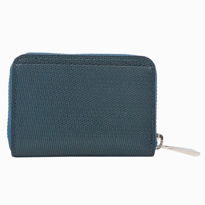 サンプル品 ランバンオンブルー LANVIN en Bleu 牛革 ラウンドファスナー コインケース 小銭入れ メンズ ダークグリーン系 レザー スリム | LANVIN en Bleu | 05
