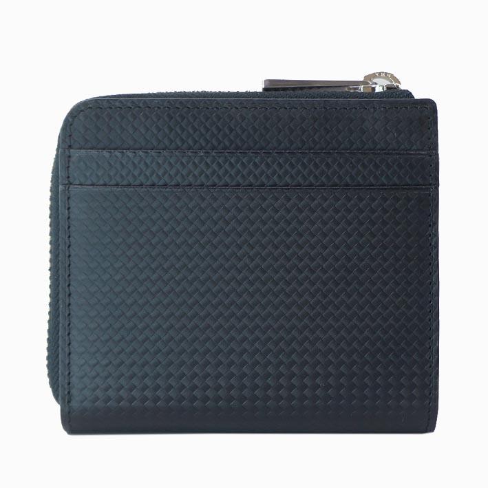 箱なし コムサメン COMME CA MEN 牛革 L字ファスナー 二つ折り財布 ブロック ブラック 黒 メンズ レザー ブロックチェック 薄型 スリム スマート 定価13,200円 | COMME CA MEN | 05