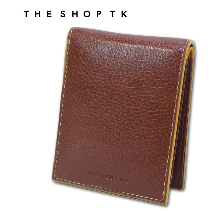 展示品 タケオキクチ THE SHOP TK 牛革 二つ折り財布 ヴィーノ メンズ ブラウン 茶 本革 レザー イタリアンレザー | THE SHOP TK | 01