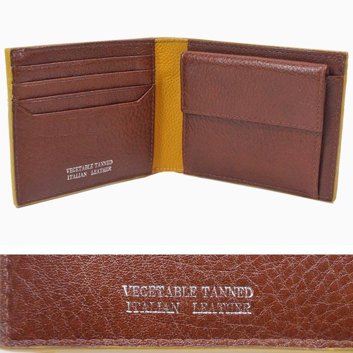 展示品 タケオキクチ THE SHOP TK 牛革 二つ折り財布 ヴィーノ メンズ ブラウン 茶 本革 レザー イタリアンレザー | THE SHOP TK | 02