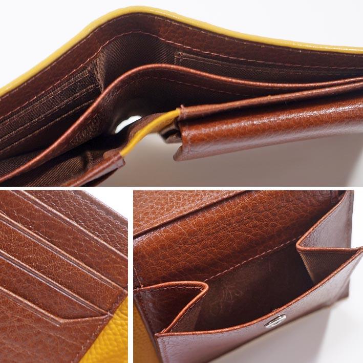 展示品 タケオキクチ THE SHOP TK 牛革 二つ折り財布 ヴィーノ メンズ ブラウン 茶 本革 レザー イタリアンレザー | THE SHOP TK | 03