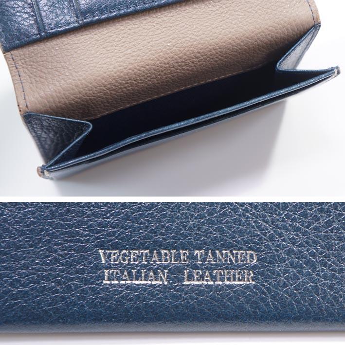 展示品 タケオキクチ THE SHOP TK 牛革 名刺入れ ヴィーノ メンズ ネイビー 紺 本革 レザー イタリアンレザー カードケース | THE SHOP TK | 02