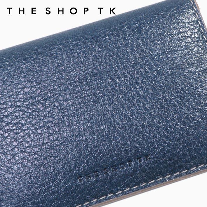 展示品 タケオキクチ THE SHOP TK 牛革 名刺入れ ヴィーノ メンズ ネイビー 紺 本革 レザー イタリアンレザー カードケース | THE SHOP TK | 03