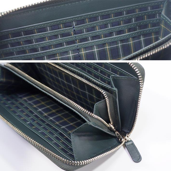 箱なし タケオキクチ TAKEO KIKUCHI 牛革 ラウンドファスナー 長財布 ソリフル グリーン 緑 メンズ 参考定価25,300円 レザー | TAKEO KIKUCHI | 06