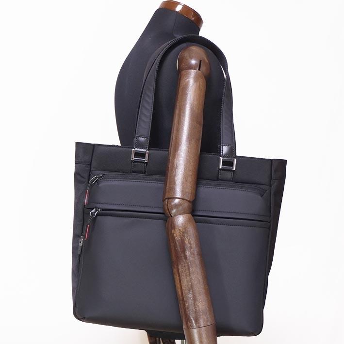 タケオキクチ TAKEO KIKUCHI 撥水加工 トートバッグ メンズ A4 ブラック 黒 ビジカジ 13インチPC収納 軽量 出張 セットアップ機能あり | TAKEO KIKUCHI | 11