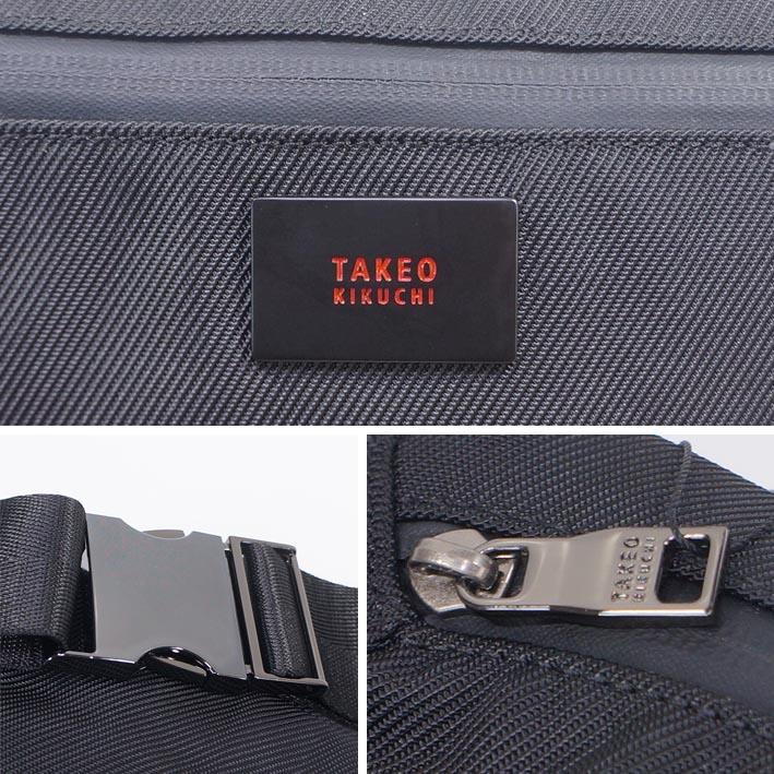 タケオキクチ TAKEO KIKUCHI 軽量 ミニマム ボディバッグ メンズ ブラック 黒 新品 正規品 ワンショルダーバッグ プレゼント ギフト | TAKEO KIKUCHI | 02