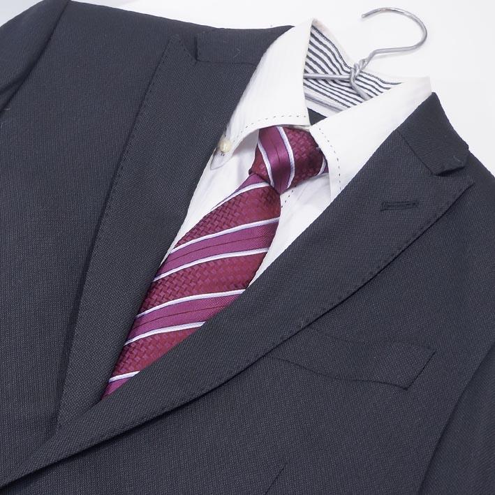 エポカウォモ EPOCA UOMO シルク レジメンタル ネクタイ バーガンディ系 メンズ 日本製 リクルートスタイル 絹 プレゼント ギフト 無料ラッピング可能 | EPOCA UOMO | 04