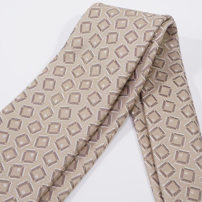 エポカウォモ EPOCA UOMO シルク 幾何学模様 ネクタイ シャンパンゴールド系 メンズ 日本製 結婚式 パーティー 絹 プレゼント ギフト 無料ラッピング可能 | EPOCA UOMO | 05