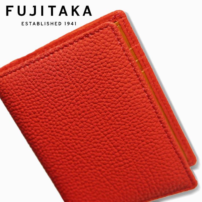 FUJITAKA フジタカ カーフレザー コンパクト 二つ折り財布 バブル