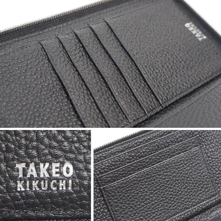 TAKEO KIKUCHI（タケオキクチ） ラウンドファスナー 長財布 ビル