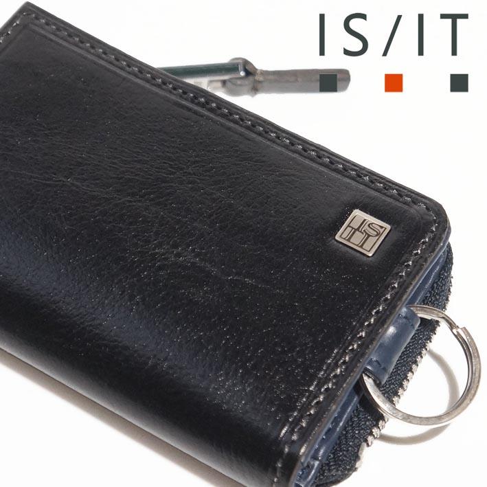 イズイット キーケース コインケース ルチード 958603 IS/IT ブラック 黒 メンズ イタリアンレザー 牛革 ISIT スマートキー 小銭入れ 無料ラッピング可能 新品 | IS/IT | 04