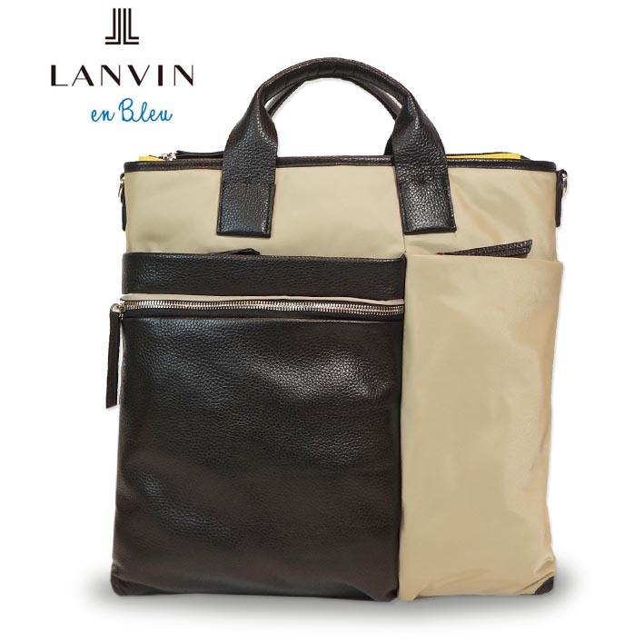 ランバンオンブルー ショルダーバッグ A4 サント２ 545102 メンズ ベージュ LANVIN en Bleu ヘルメットバッグ 軽量 旅行 ２WAY トートバッグ 定価29,700円 | LANVIN en Bleu | 04