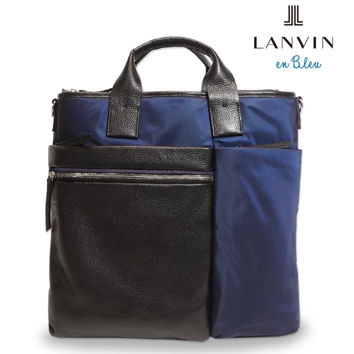 ランバンオンブルー ショルダーバッグ A4 サント２ 545102 メンズ ネイビー 紺 LANVIN en Bleu ヘルメットバッグ 軽量 旅行 ２WAY トートバッグ 定価29,700円 | LANVIN en Bleu | 04