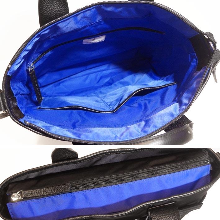 ランバンオンブルー ショルダーバッグ A4 サント２ 545102 メンズ ブラック 黒 LANVIN en Bleu ヘルメットバッグ 軽量 旅行 ２WAY トートバッグ 定価29,700円 | LANVIN en Bleu | 02