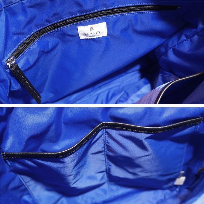 ランバンオンブルー ショルダーバッグ A4 サント２ 545102 メンズ ブラック 黒 LANVIN en Bleu ヘルメットバッグ 軽量 旅行 ２WAY トートバッグ 定価29,700円 | LANVIN en Bleu | 03