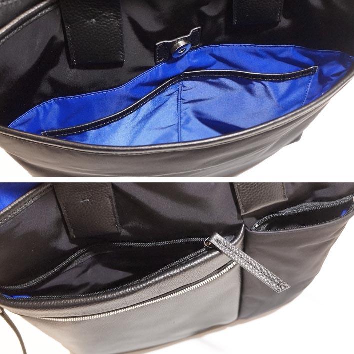 ランバンオンブルー ショルダーバッグ A4 サント２ 545102 メンズ ブラック 黒 LANVIN en Bleu ヘルメットバッグ 軽量 旅行 ２WAY トートバッグ 定価29,700円 | LANVIN en Bleu | 07