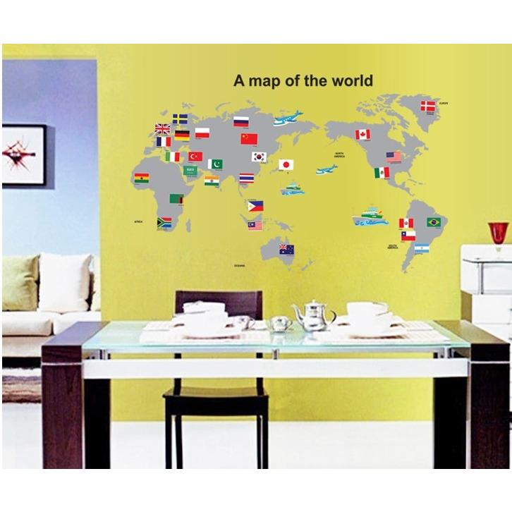 ウォールステッカー 世界地図 国旗 フラグ Map 地図 子供 知育 旅行 カラフル リメイクシート シール 壁紙 おしゃれ 賃貸 Diy 剥がせる 人気 模様替え カフェ Ms 19 Ss Deco 通販 植物 動物 花 草 蝶 鳥 カラフルな ビニール
