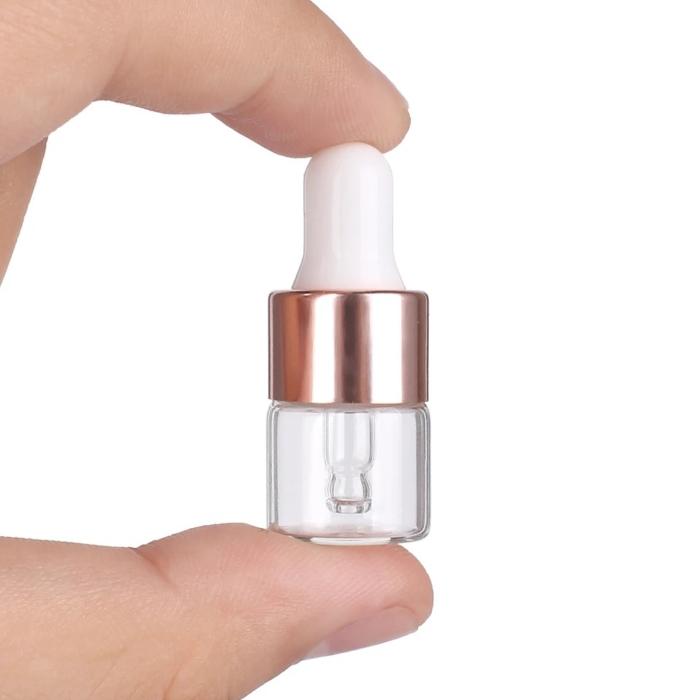 1ml スポイトボトル 10個セット 小分け ガラス 小瓶 詰め替え ピペット