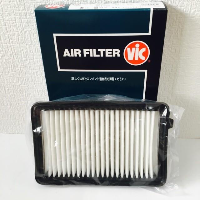 N-BOX  JF1 JF2 ＊前期（H25年11月まで） ノンターボ車用 エアクリーナー エアエレメント 人気のVIC 日本製 エアーエレメント A-896V レターパック発送 送料無料 | 