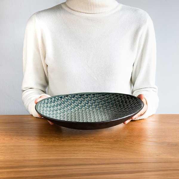 日と月 深皿 （中） 信楽焼 日本製／３種類 | ブランド登録なし | 09