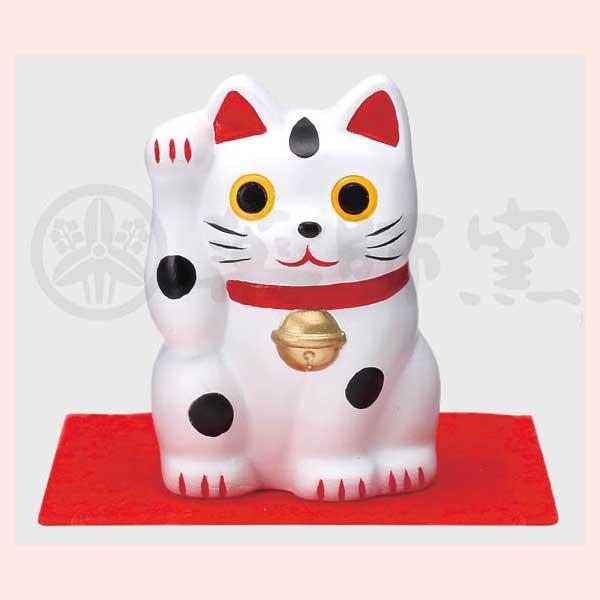 お福さん招き猫 楽天市場】福呼び招き猫 小判 台・敷物付 手作細工 : 季節の和