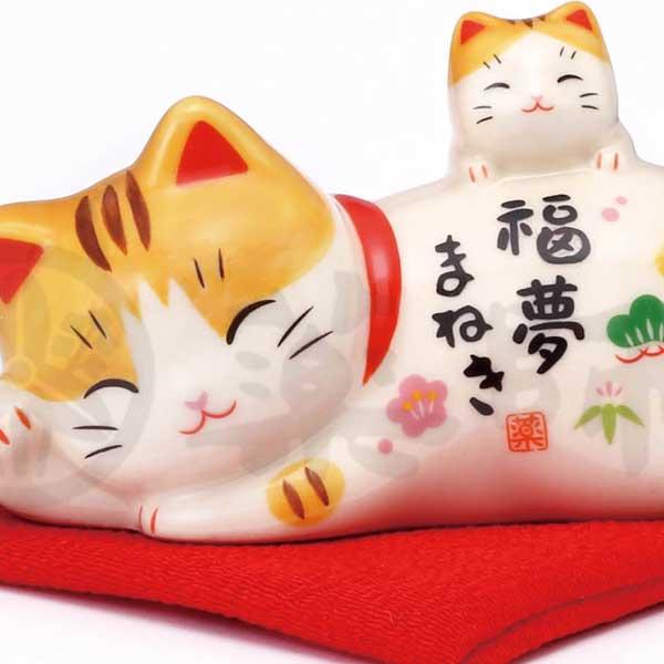 置物 招き猫（親子）／2種類 : セレクトショップ hana Yahoo!店