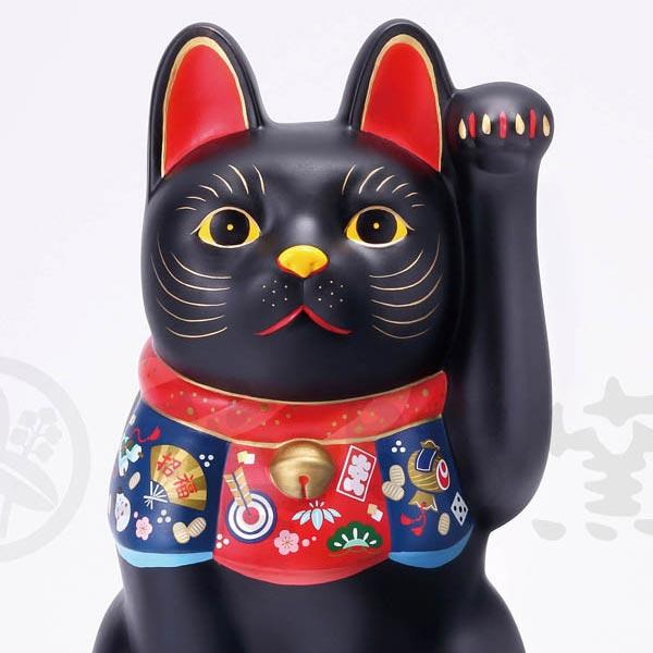 陶器製置物 福づくし 招き猫（左手）特大／2種類 : セレクトショップ
