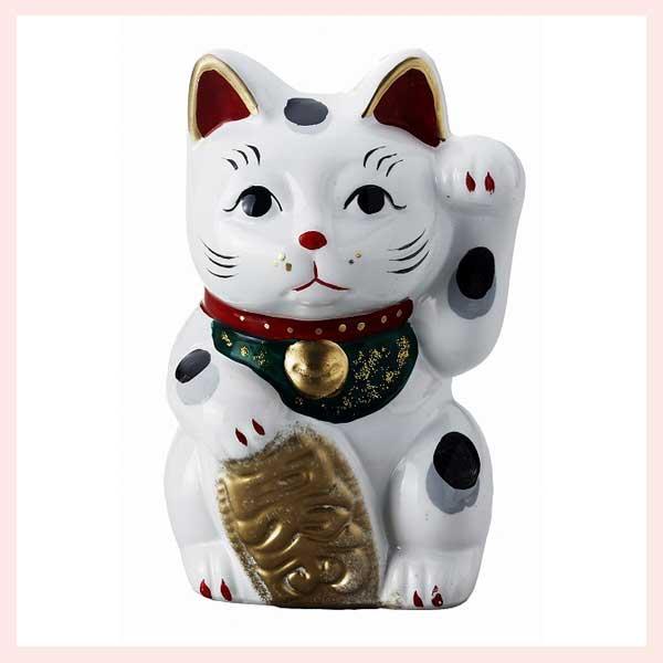 陶器置物 磁器 招き猫貯金箱（中）ぶち猫／2種類 : セレクトショップ