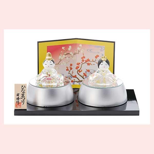 ガラス内裏雛　光台付　SA-270