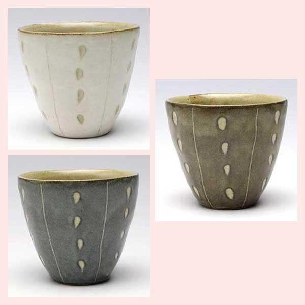 美濃焼　しずく　湯呑／３種類 | ブランド登録なし